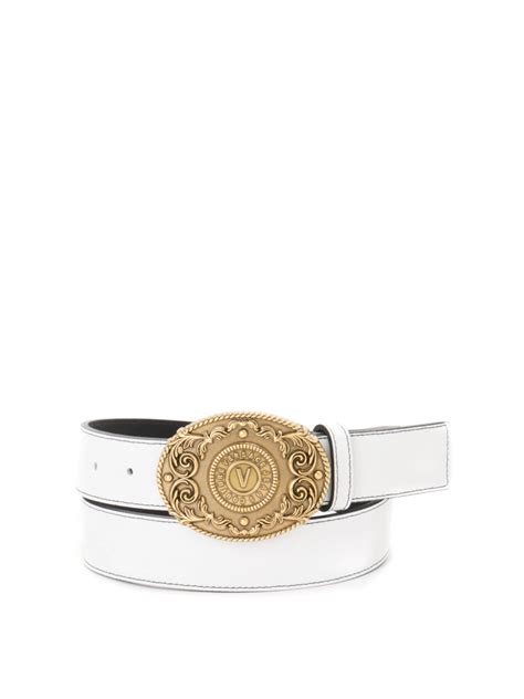 cinturón versace blanco - cinturones de versace.